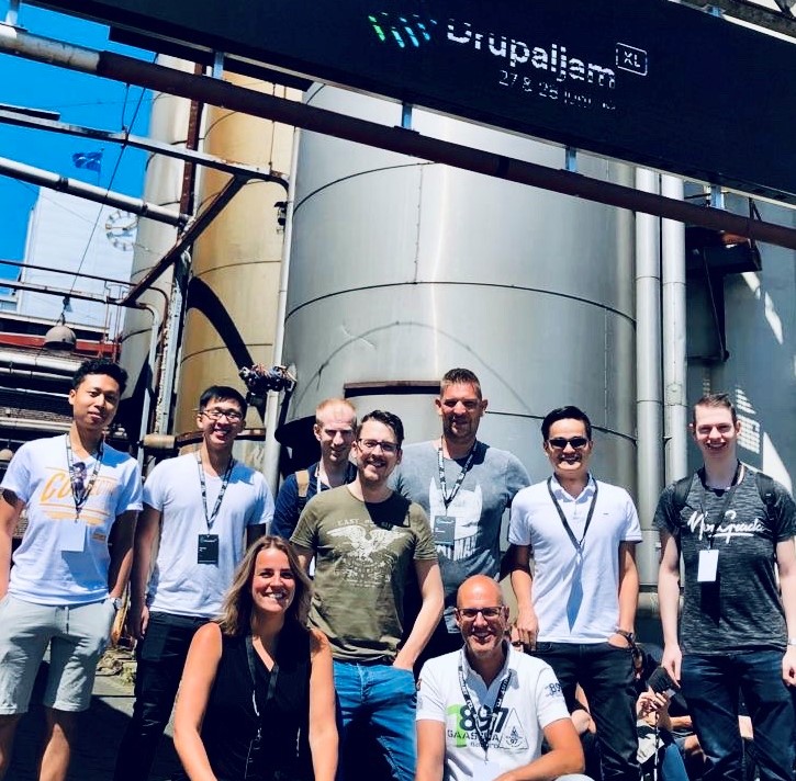Collega's bij Drupaljam